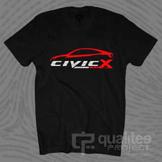 เสื้อยืดแขนสั้นใหม่ เสื้อยืดลําลอง ผ้าฝ้าย แขนสั้น คอกลม พิมพ์ลาย Civic X 10 Generation Fc Type R คุณภาพดี สําหรับผู้ชาย