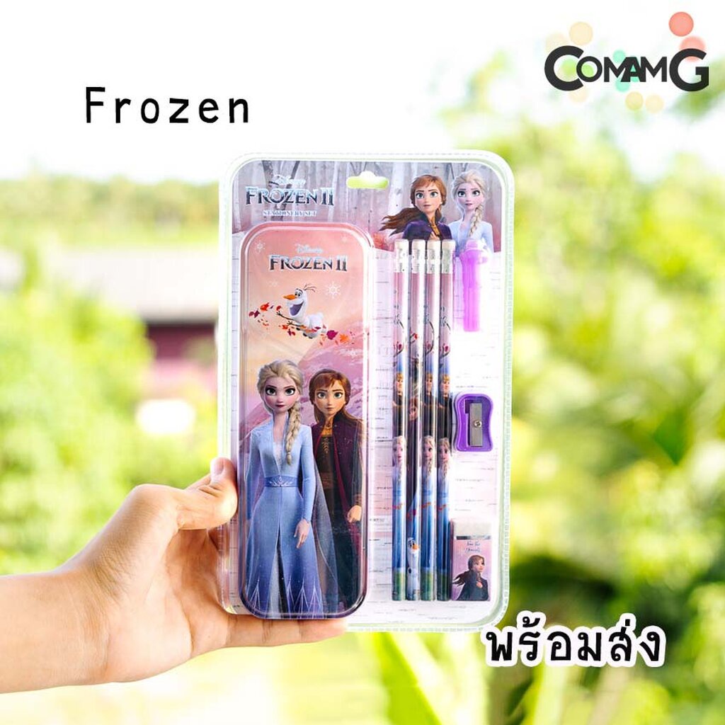 ชุดเครื่องเขียน ชุดเซ็ตดินสอ+ยางลบ+กบเหลา+กล่องดินสอ+ปลอกดินสอ ลายการ์ตูน พร้อมส่ง MT - รูปที่ 5