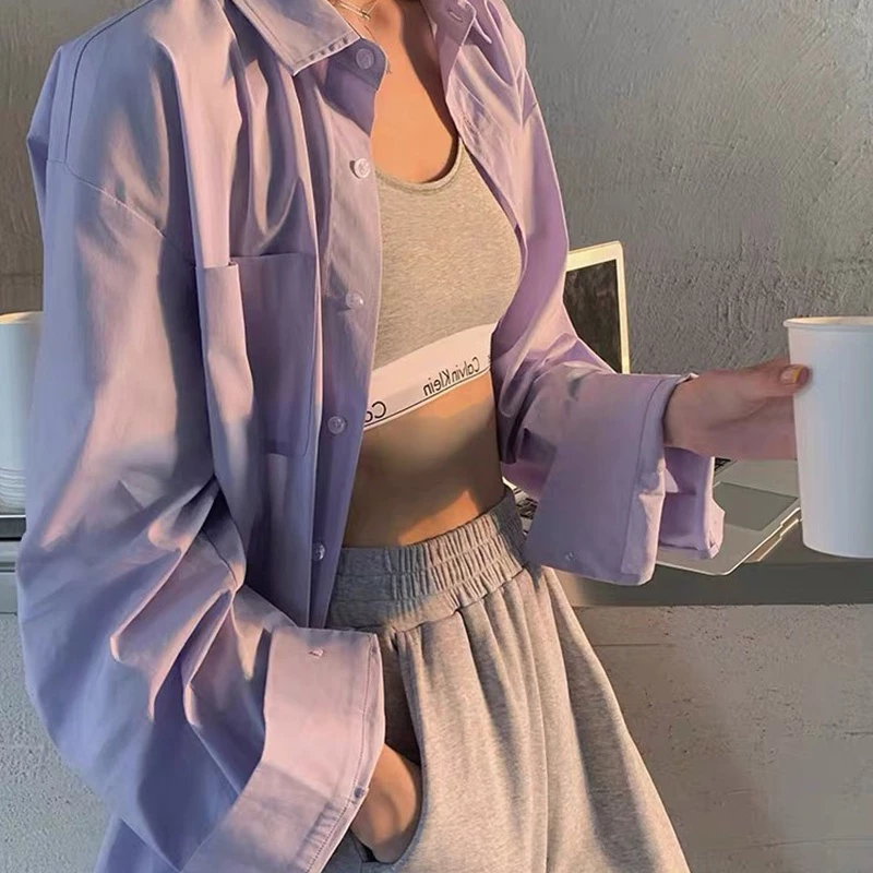 เสื้อเซิ้ตผู้หญิง เสื้อเซิ้ตทรงใหญ่ เสื้อผ้าแฟชั่นหลายสีพร้อมเลือกพร้อมส่งราคาน่ารัก thumbnail 8