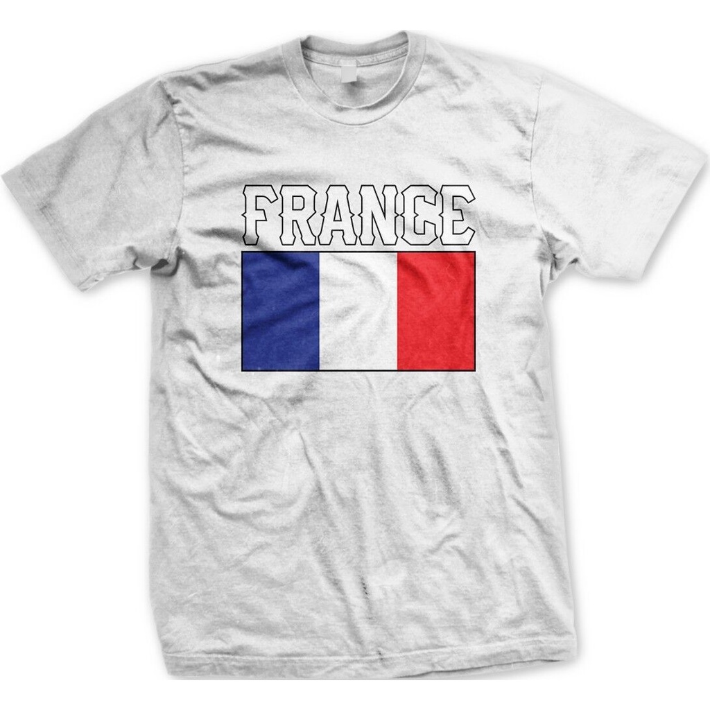 France French Flag Logo Nationality Ethnic Pride -เสื้อยืดชาย