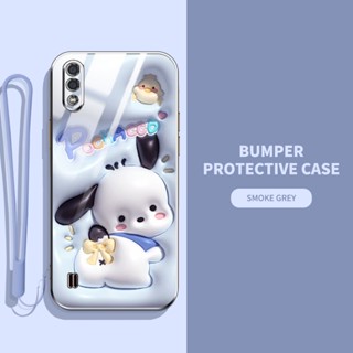 เคสโทรศัพท์มือถือ ลายสัตว์ และพืชน่ารัก 3D พร้อมสายคล้อง สําหรับ Samsung Galaxy A01 M01