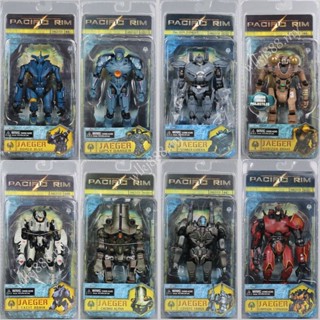 โมเดลหมาป่า NECA Pacific Rim Mecha Battle Damage Wanderer Alpha Eureka Tango แบบเคลื่อนย้ายได้