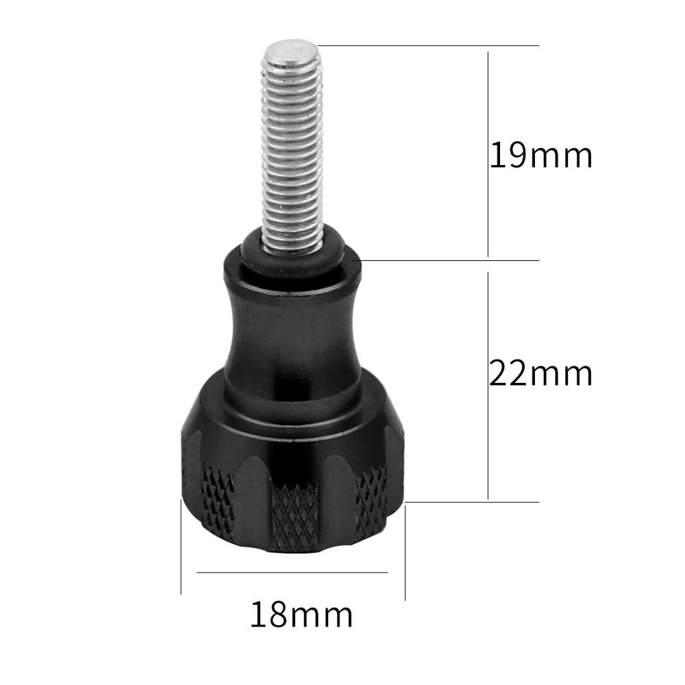 Bgning สกรูอะแดปเตอร์น็อต อลูมิเนียม แบบสั้น พร้อมประแจ สําหรับกล้อง Gopro 8 7 6 5 4 1 แพ็ค 3 ชิ้น