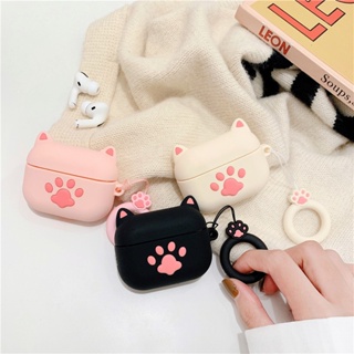 เคสหูฟังบลูทูธไร้สาย ซิลิโคนนิ่ม ลายกรงเล็บแมวน่ารัก สําหรับ Airpods 1 2 3 Pro Pro2