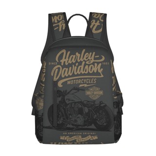 กระเป๋าเป้สะพายหลัง น้ําหนักเบา ลาย Harley Davidsons น่ารัก สําหรับเด็กอนุบาล