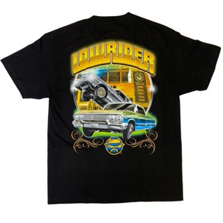 เสื้อยืดแขนสั้น ผ้าฝ้ายแท้ พิมพ์ลาย LOWRIDER Chicano Western Coast Chicano HIPHOP Street Dance Rap BBOY