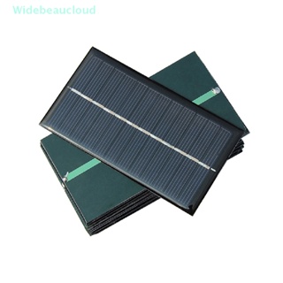 Widebeaucloud แผงโซลาร์เซลล์ 1W 5V DIY แผงซิลิคอนพลังงานแสงอาทิตย์ ขนาดเล็ก สําหรับชาร์จโทรศัพท์มือถือ บ้าน ของเล่น แผงเซลล์แสงอาทิตย์ที่ดี