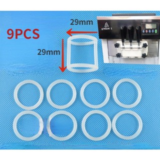 AZJ 9PCS  Silicon Elastic Seal Rings Of Soft Ice Cream Maker Spare Parts Ice Cream Machine Accessoriy Replacement