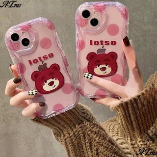 ✅เคสป้องกันโทรศัพท์มือถือใส แบบนิ่ม ลายหมี สําหรับ Apple Iphone 14 13promax 12 11 7 8p QZJG