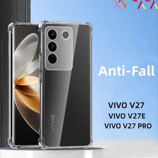 เคสโทรศัพท์มือถือแบบใส กันกระแทกสี่มุม สําหรับ Vivo V27 V27E V27Pro S16 S16e S16 Plus IQOO 11 10 Pro X90 X80 X60 Pro V20 V21 V23 Pro