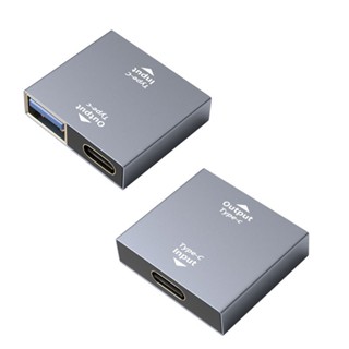 Capa ฮับอะแดปเตอร์แปลง Type C Type-C ตัวเมีย เป็น USB 3 0 และ Type C ตัวเมีย ชาร์จเร็ว