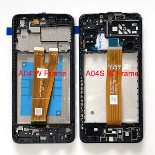 ของแท้ กรอบหน้าจอสัมผัส LCD 6.5 นิ้ว สําหรับ Samsung Galaxy A04 SM-A045F A04s A047