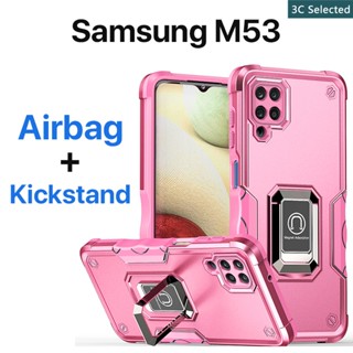 เคส Samsung Galaxy M53 M51 M32 M31 M30s M21 M12 5G 4G Case ป้องกันการตกหล่น ขาตั้งในตัว ปกป้องหน้าจอ ถุงลมนิรภัย กันกระแทก ป้องกันลายนิ้วมือ ปกป้องกล้อง กันลื่น