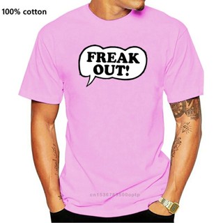 เสื้อยืดผ้าฝ้าย 100% พิมพ์ลาย Frank Zappa Freak Out Speech Bubble Captain Beefheart สุดเท่ สําหรับคู่รักS-5XL