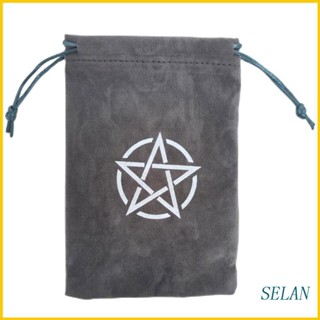 SELAN Card Storage Bag Board Game Card Drawstring Package Divination Velvet Pouch Bag