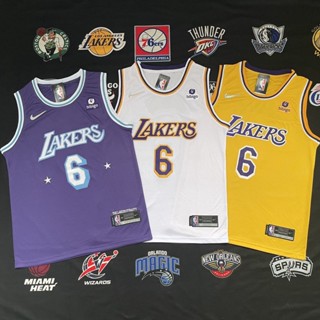 โมเดล Lakers James No. แฟชั่น สไตล์คลาสสิก เสื้อกีฬาบาสเก็ตบอล ปักลาย 6 Jersey City Edition แฟชั่นฤดูร้อน สําหรับผู้ชาย 727983