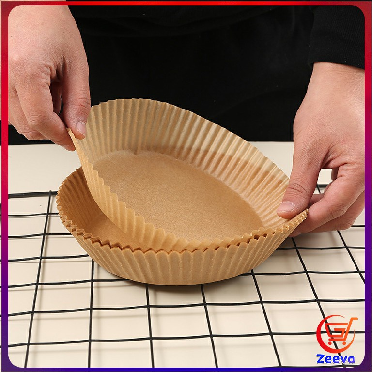 Zeeva กระดาษรองอบ กระดาษสำหรับหม้อทอดไร้น้ำมัน กระดาษเฟรนช์ฟรายส์ paper for air fryer