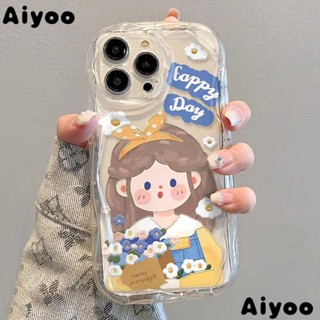 ✅เคสป้องกันโทรศัพท์มือถือใส แบบนิ่ม ลายเด็กผู้หญิง กันกระแทก สําหรับ Apple iPhone 14 13promax 12 11 7 8p xs HZ7Z