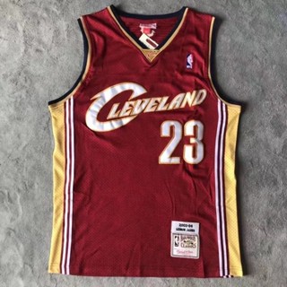 Cavaliers No. คาวาเลียร์ แฟชั่นคลาสสิก เสื้อกีฬาบาสเก็ตบอลลําลอง ผ้าตาข่าย ปักลาย James Jersey Jujube NBA 23 สไตล์เรโทร 866752