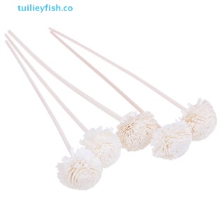 Tuilieyfish ก้านไม้หวาย กระจายกลิ่น ลายดอกไม้ ไม่ยิง แบบเปลี่ยน 5 ชิ้น