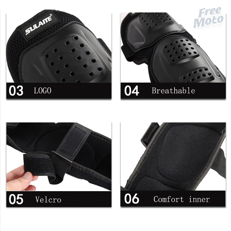 4 Kneepads อุปกรณ์ป้องกันเกียร์สําหรับข้อศอกรถจักรยานยนต์ Kneecaps ผู้ชายเกี๊ยวสไลด์ Rodiller เกียร์เข่า Pads - รูปที่ 2