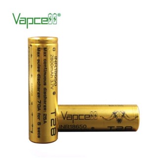 ถ่านชาร์จ Vapcell T28 INR18650 2800mAh ของแท้100%เช็คโค๊ตได้📍ได้ถ่าน2ก้อน (แถมกล่องใส่ถ่าน) ถ่าน