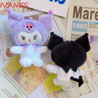 Ivanes พวงกุญแจ จี้ตุ๊กตา Kuromi น่ารัก แฟชั่น สําหรับห้อยกระเป๋านักเรียน กระเป๋าเป้สะพายหลัง