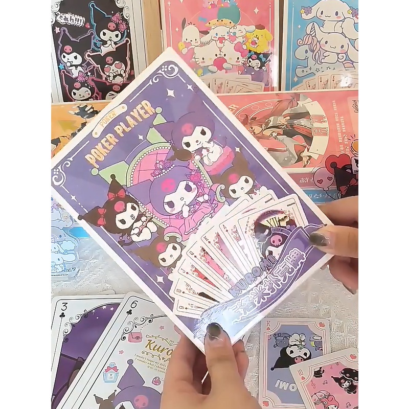 SANRIO ไพ่โป๊กเกอร์ ขนาดใหญ่ ลายการ์ตูนอนิเมะนารูโตะ Kuromi Luffy 56 ชิ้น ราคา ถูกที่สุด ดีลบีเคเค แกลเลอรีภาพที่ 6