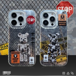 เคสโทรศัพท์มือถือ ซิลิโคนนิ่ม TPU กันกระแทก ลายแบรนด์ Apes Joint Violent Bear สําหรับ iPhone 11 12 13 Pro Max 14 Pro Max 14 Plus