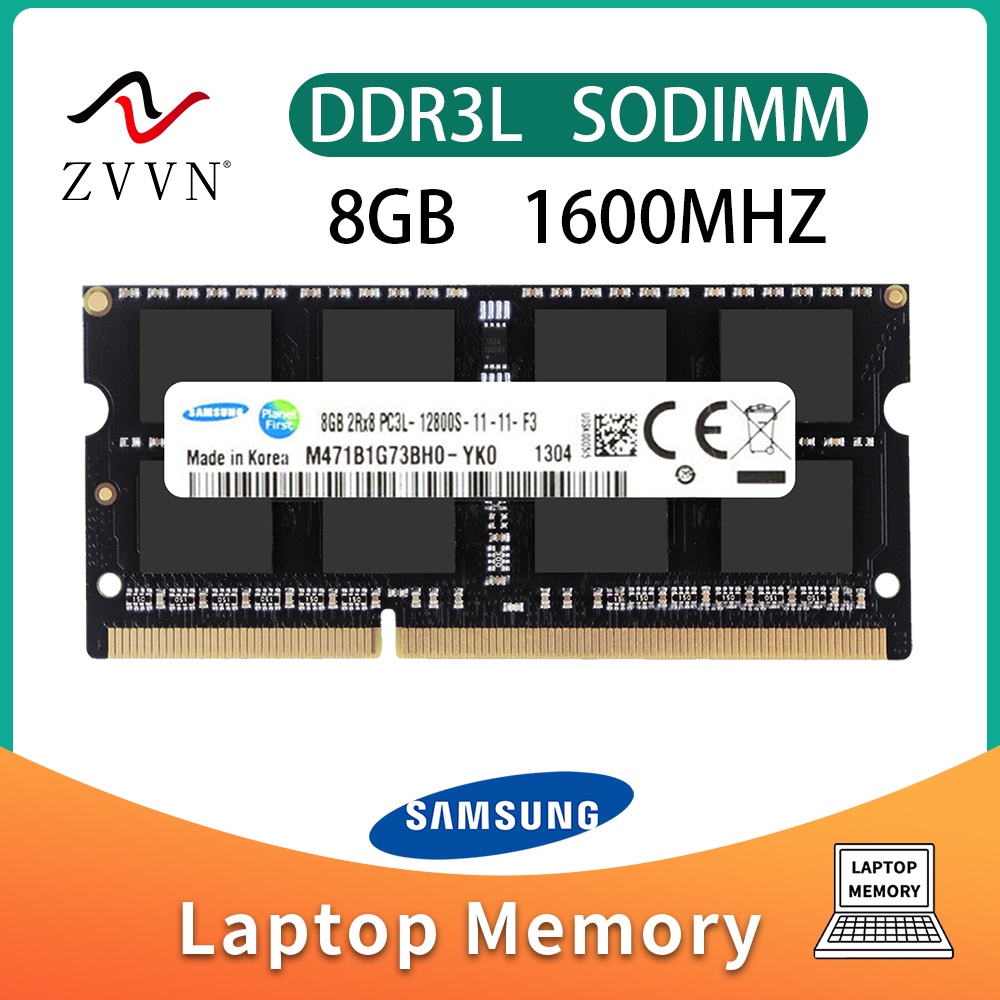 ใหม่ หน่วยความจําแล็ปท็อป โน้ตบุ๊ก สําหรับ Samsung 16GB 8GB 4G DDR3L DDR3 1600MHz PC3L PC3 12800S CL11 SODIMM RAM SDRAM