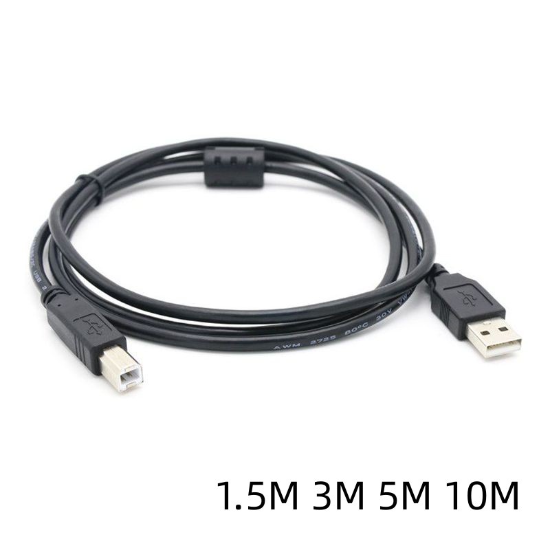 1.5M 3M 5M USB 2.0 A ประเภทชาย USB B ประเภท USB-B เครื่องพิมพ์เครื่องสแกนเนอร์สายเคเบิลฮาร์ดดิสก์