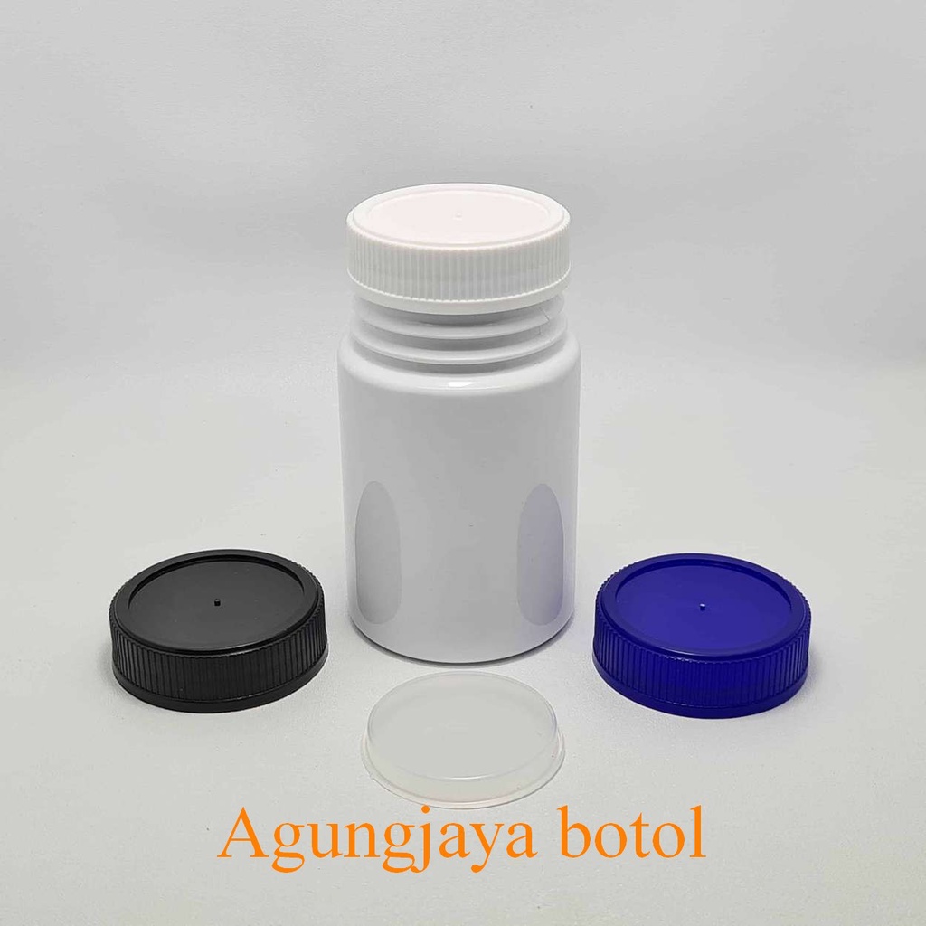 180 มล ปล สีขาว บลูส์ คอขวดสัตว์เลี้ยง 45 ฝาหยัก + ปลั๊ก / ขวดพลาสติก / ขวดยา / ขวดแท็บเล็ต / ขวด 18