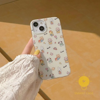 For เคสไอโฟน 14 Pro Max [Mini Animals Cute] เคส Phone Case For iPhone 14 Pro Max Plus 13 12 Mini 11 For เคสไอโฟน11 Ins Korean Style Retro Classic Couple Shockproof Protective TPU Cover Shell