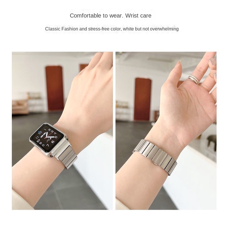 เหมาะสำหรับนาฬิกา Huawei band 9 8 / Huawei band 6 7 สายโลหะสแตนเลส + กรอบโลหะดีไซน์เดี่ยวสายพิเศษ Huawei band 8