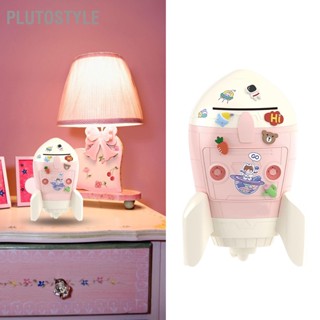 Plutostyle กล่องพลาสติกใส่เงิน 2 ทาง แบบล็อคกุญแจ Diy ธีมอวกาศ ประหยัดเงิน สําหรับเด็ก