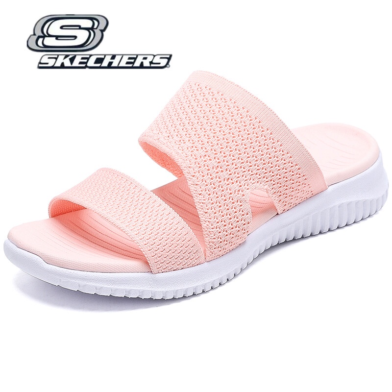 [พร้อมส่ง] *Skechers__go Walk Arch Fit รองเท้าแตะลําลอง ส้นแบน เหมาะกับการเล่นกีฬา แฟชั่นฤดูร้อน สําหรับสตรี