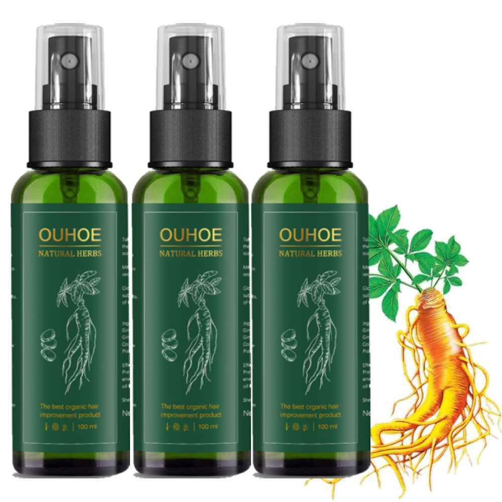Ginseng Hair Growth Fluid Ginseng Extract Hair Growth Spray Anti-Falling Conditioning and Moisturizing Hair