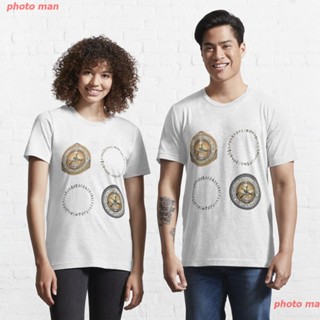 [S-5XL]photo man เสื้อยืด His Dark Materials เสื้อHis Dark Materials His Dark Materials เสื้อยืด เสื้อคู่รัก Alethiomete