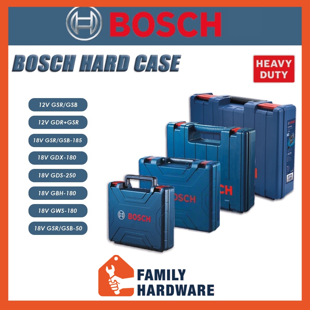 Bosch เคสแข็ง ขนาดเล็ก 12V 18V LI-Ion Drill &amp; กล่องเครื่องมือไดรเวอร์ GSR GSB GDX 180-LI GDS 250-LI GSR GSB