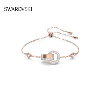 [เคาน์เตอร์ของแท้] พร้อมส่ง Swarovski Swarovski สร้อยข้อมือกลวง เครื่องประดับผู้หญิง ของขวัญ