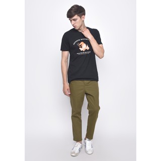 Skelly เสื้อยืดผู้ชายแขนสั้นสีดำ JOYOEUX HALLOWEEN TEE JETBLACK