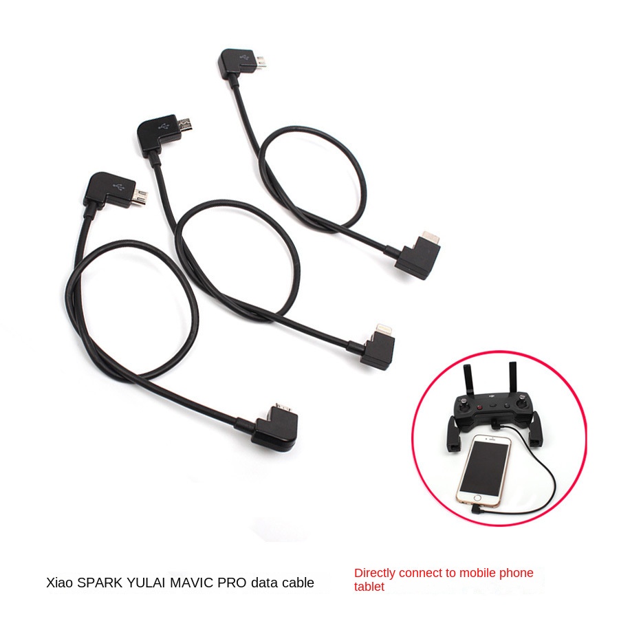 เหมาะสําหรับ DJI MINI SE/MAVIC 2 MAVIC PRO SPARK MAVIC Air Data Cable รีโมทคอนโทรลแท็บเล็ตโทรศัพท์อะแดปเตอร์สายเคเบิล