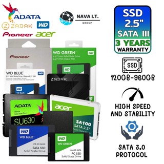 COINSคืน15%⚡FB9JMZV6⚡ APACER / ACER / AGI / ADATA / HIKVISION / HP / PIONEER / WD / ZADAK SSD SATA ของแท้ ประกันศูนย์