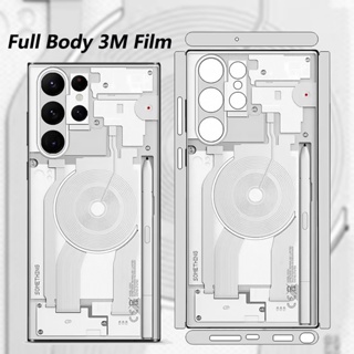 ฟิล์มสติกเกอร์ กันรอยขีดข่วน 3M ทนทาน สําหรับ Samsung S22 S23 Plus S23 ultra