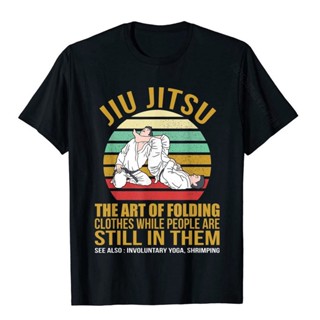 [S-5XL] love-store เสื้อยืดครอปขายดี เสื้อยืดลําลอง แขนสั้น พิมพ์ลาย Jiu Jitsu s Art Of Folding BJJ MMA Jujitsu สําหรับผ