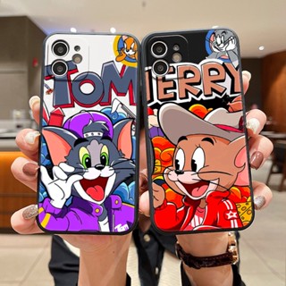 เคสโทรศัพท์มือถือ ซิลิโคน กันกระแทก ลาย Tom Jerry แฟชั่น สําหรับ Samsung S9 S10 S20 S21 S22 S23 Plus Ultra S20 S21 S22 Fe Note 8 9 10 Plus 20 Ultra