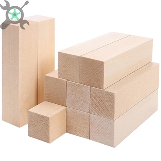 10Pcs Basswood Carving Block Natural Soft Wood Carving Block Portable Unfinished Wood Block SHOPCYC9573
