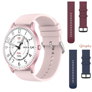 สายนาฬิกา สําหรับ Kieslect Lora Lady Calling Watch Smart Watch สายนาฬิกาข้อมือซิลิโคน สายรัดข้อมือ