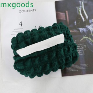 Mxgoods กล่องใส่กระดาษทิชชู่ โพลีเอสเตอร์ แบบนิ่ม รูปพัฟ 1 ชิ้น สําหรับรถยนต์