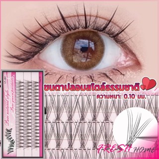 ขนตาปลอมแบบธรรมชาติ /8/10/11/12/14 มม. ต่อขนตาแต่ละช่อ False Eyelashes